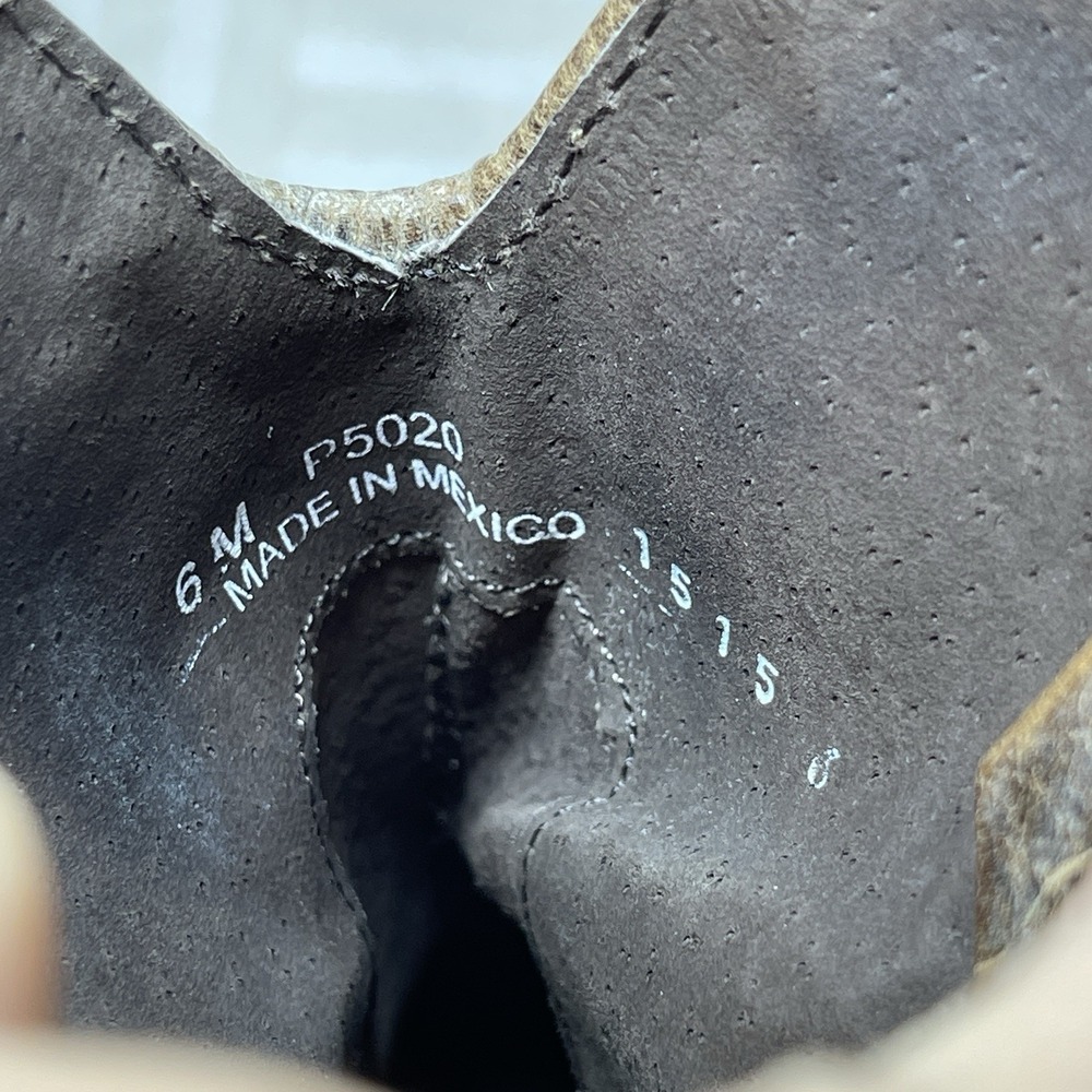 Corral Circle G Ladies Saddle Brown‎ Studded Strap Ankle Boots Size 6M - Picture 14 of 14